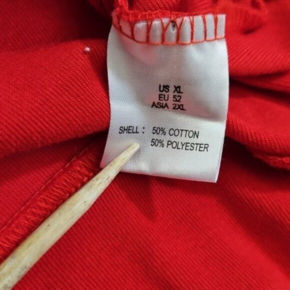 H2H Vintage Five Button Vintage Cardigan Men's XL Red Long Sleeve Mr. Rogers - Picture 13 of 15